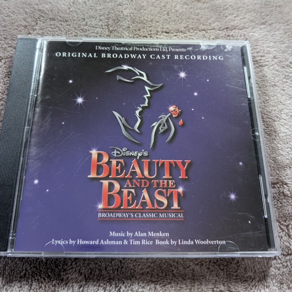 Disney Beauty and the Beast Broadway Cast Recording CD 1994 Musical Soundtrack